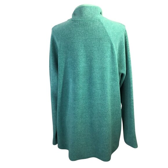 L.L. Bean T Quarter Snap Tumbled Sherpa Fleece Women's Plus 3X Pullover 518991 - Picture 5 of 9